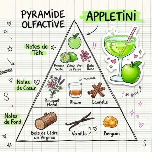 Pyramide olfactive Appletini